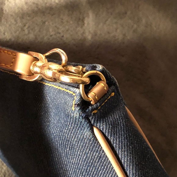 CHRISTIAN DIOR F/W 01 Mini Saddle Bag in Dark Blue Denim - Picture 6 of 10